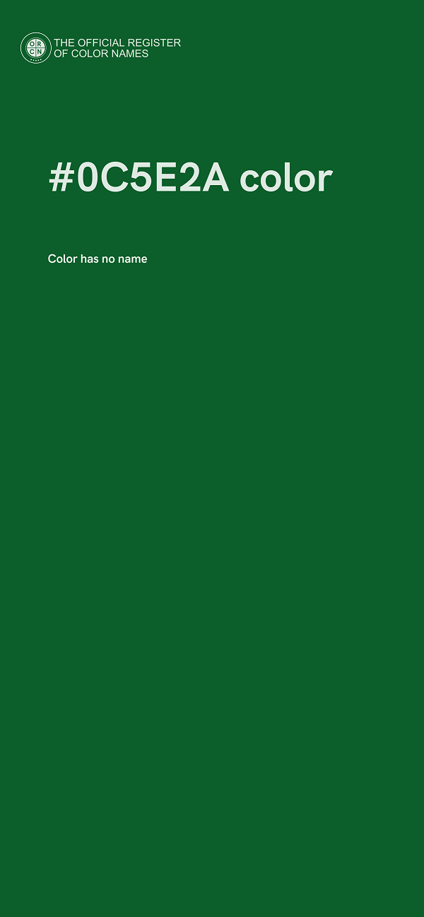 #0C5E2A color image