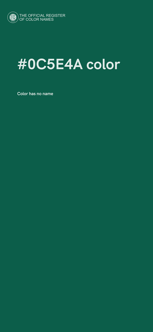 #0C5E4A color image