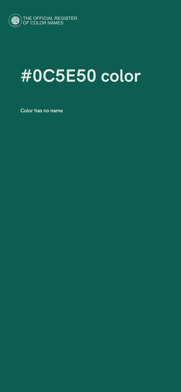#0C5E50 color image