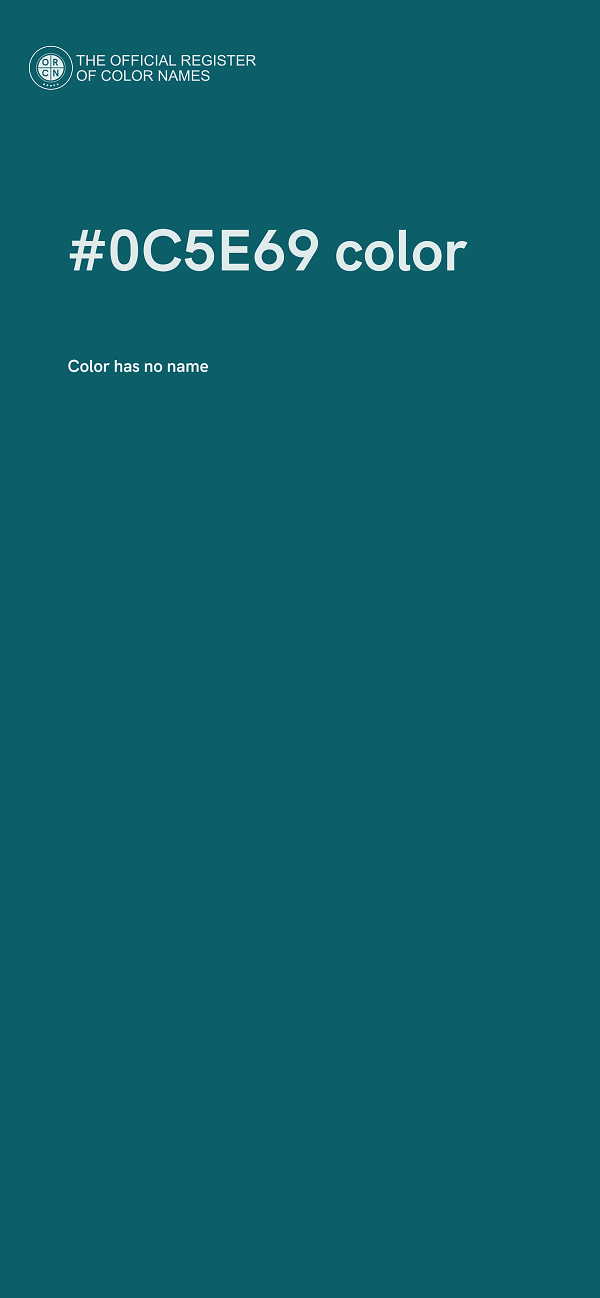 #0C5E69 color image