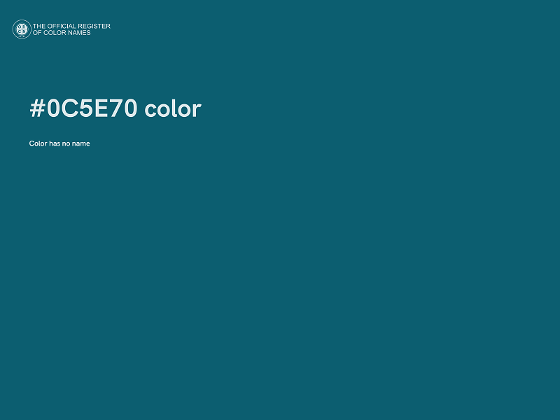 #0C5E70 color image