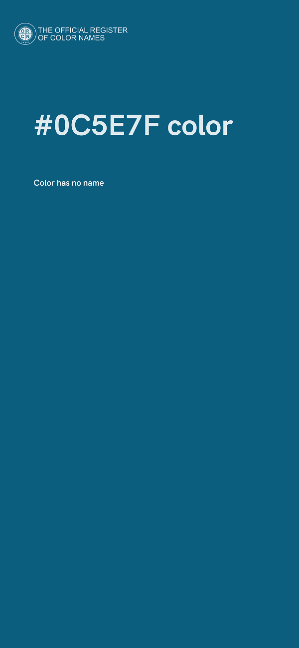 #0C5E7F color image