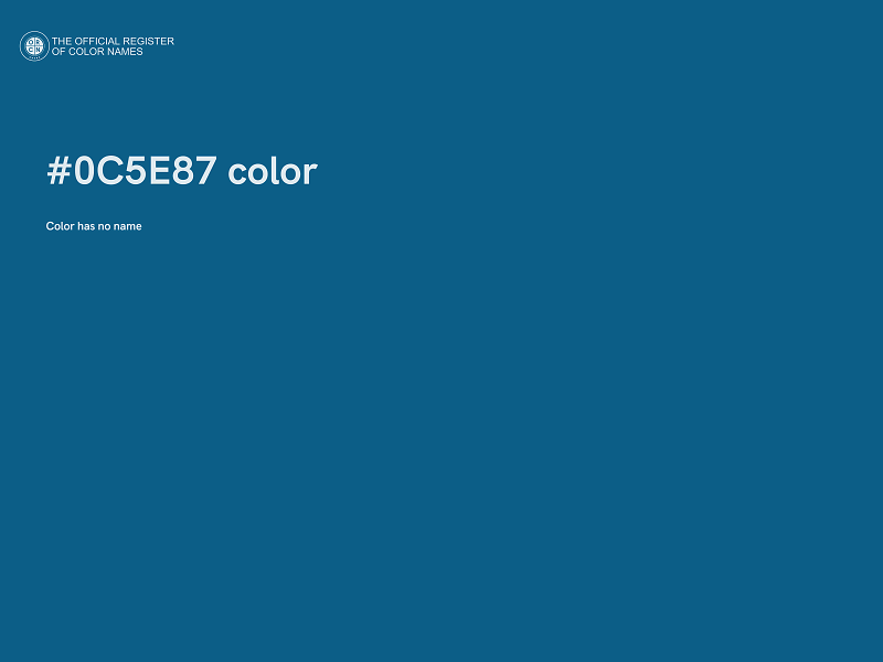 #0C5E87 color image