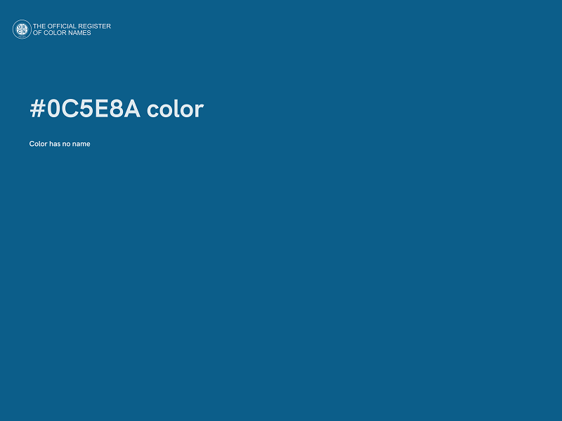 #0C5E8A color image