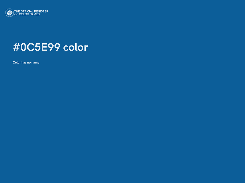#0C5E99 color image