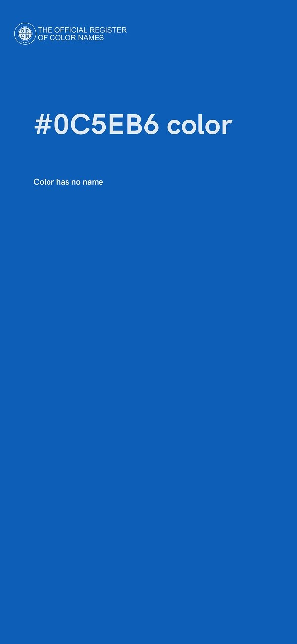 #0C5EB6 color image