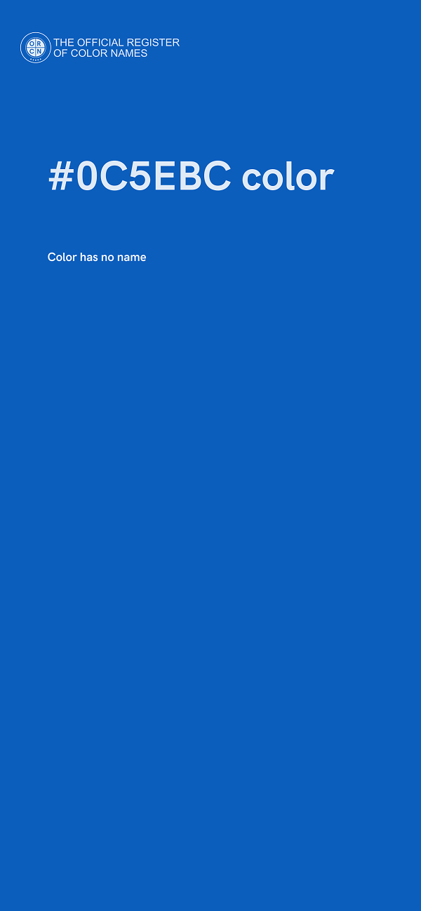 #0C5EBC color image