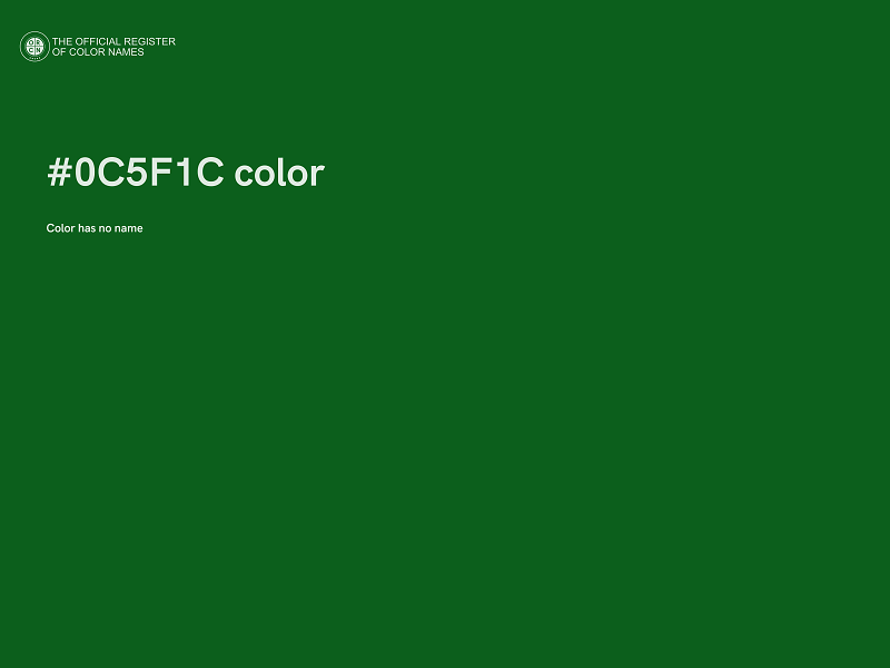 #0C5F1C color image