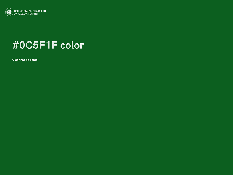 #0C5F1F color image