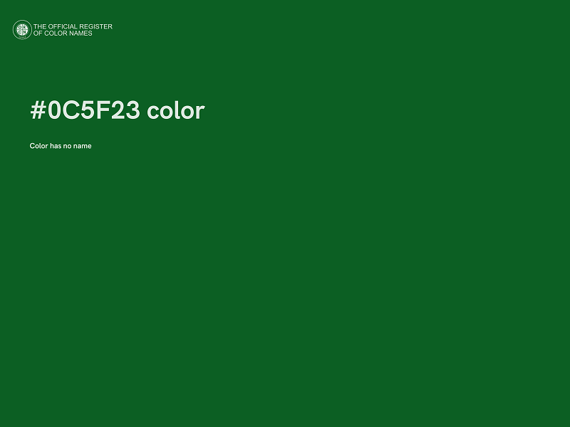 #0C5F23 color image