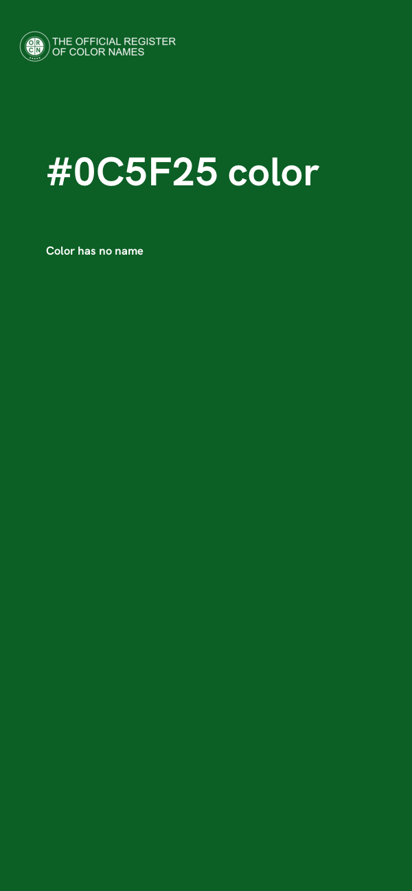#0C5F25 color image