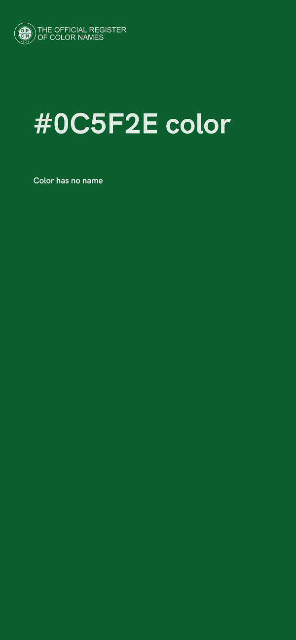 #0C5F2E color image