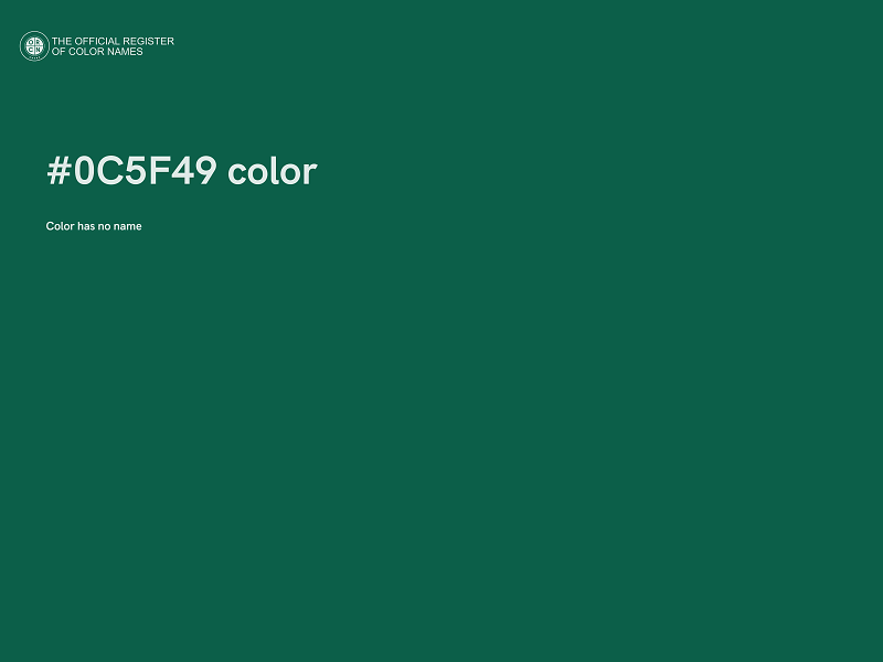 #0C5F49 color image