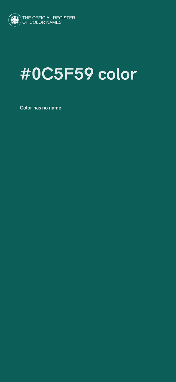 #0C5F59 color image