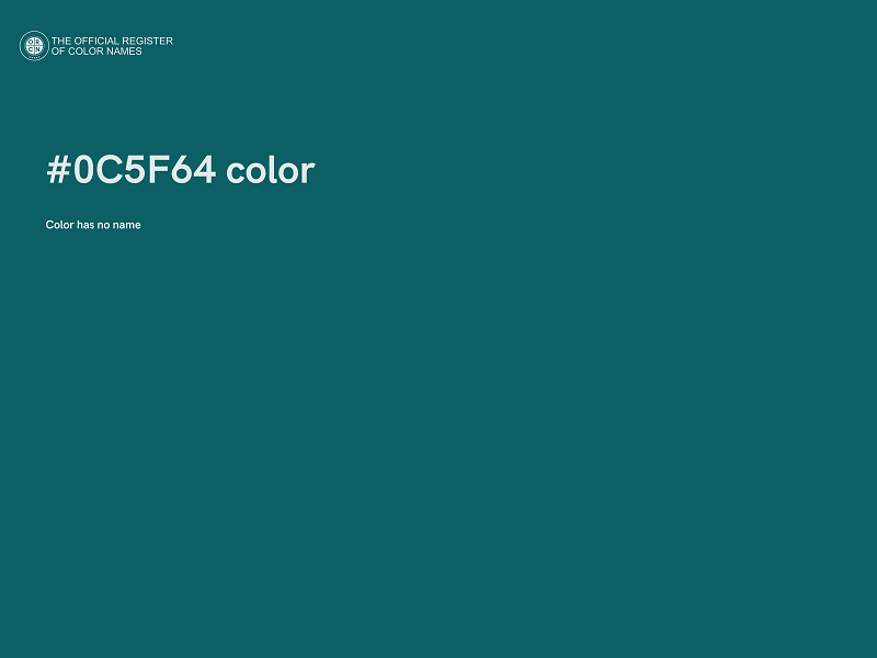 #0C5F64 color image