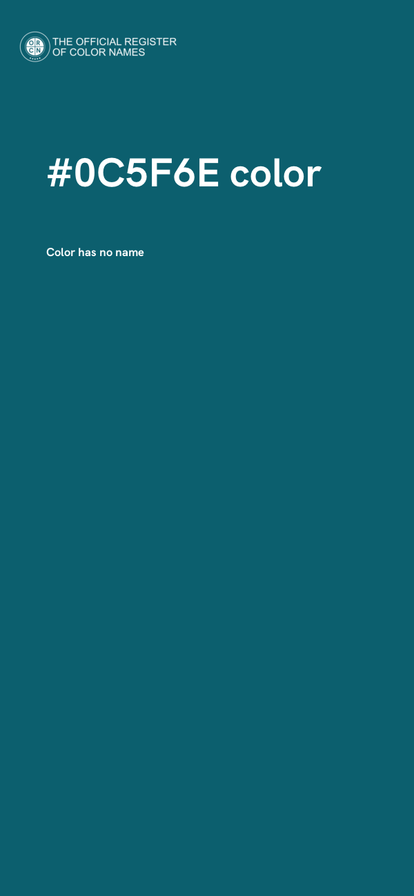 #0C5F6E color image