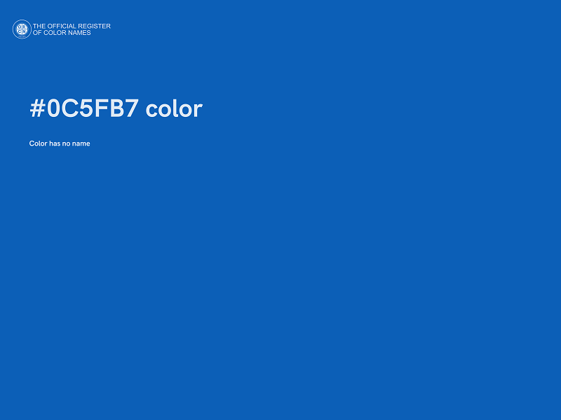 #0C5FB7 color image