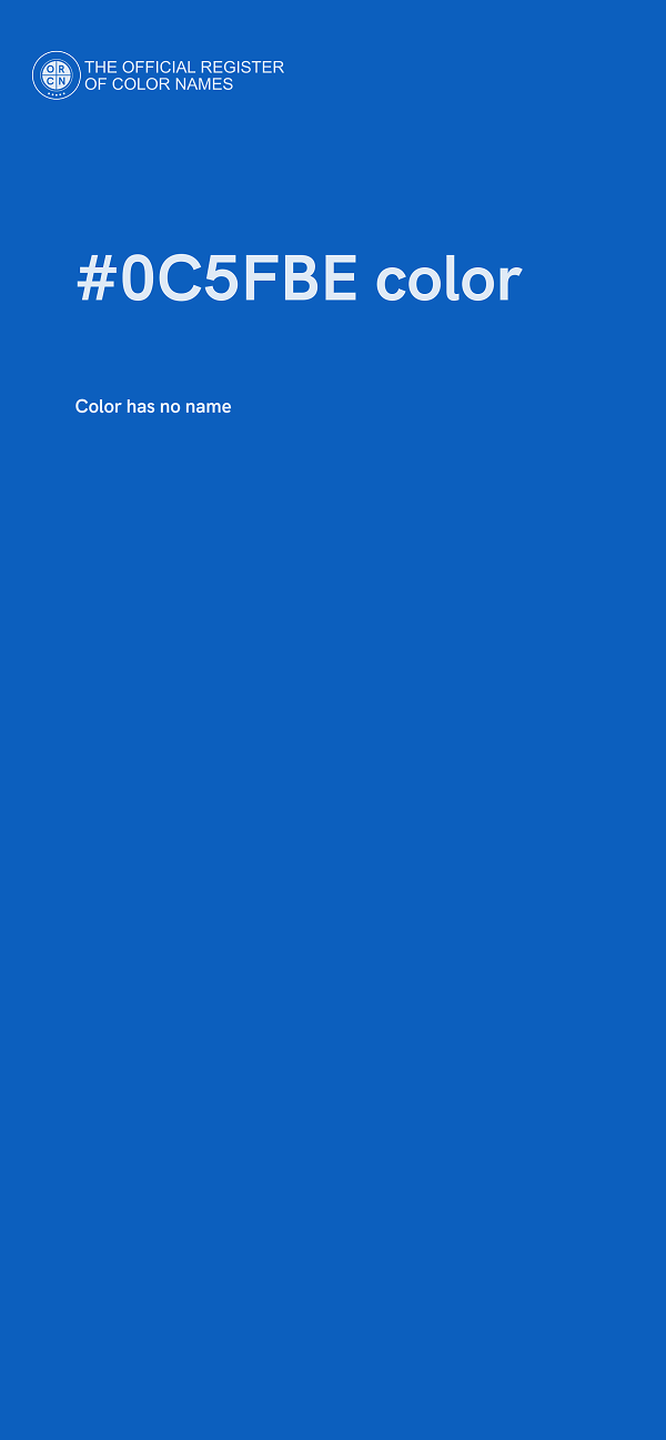 #0C5FBE color image