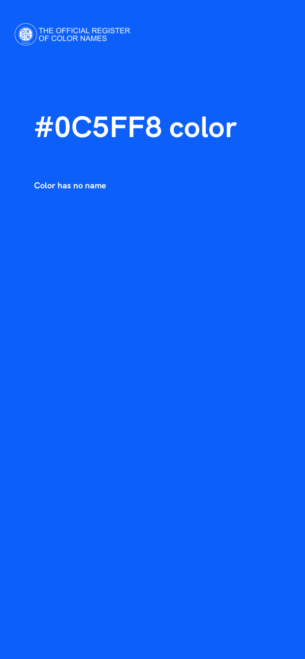 #0C5FF8 color image