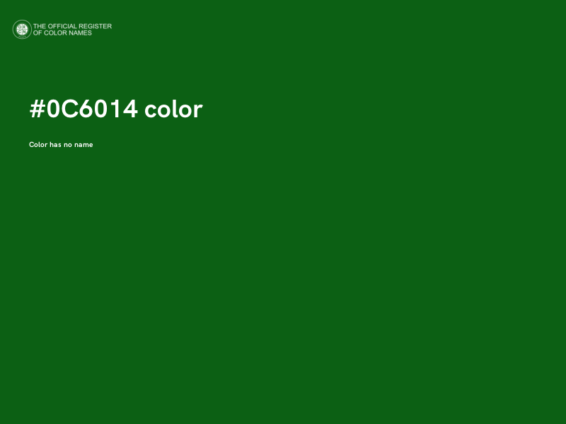 #0C6014 color image