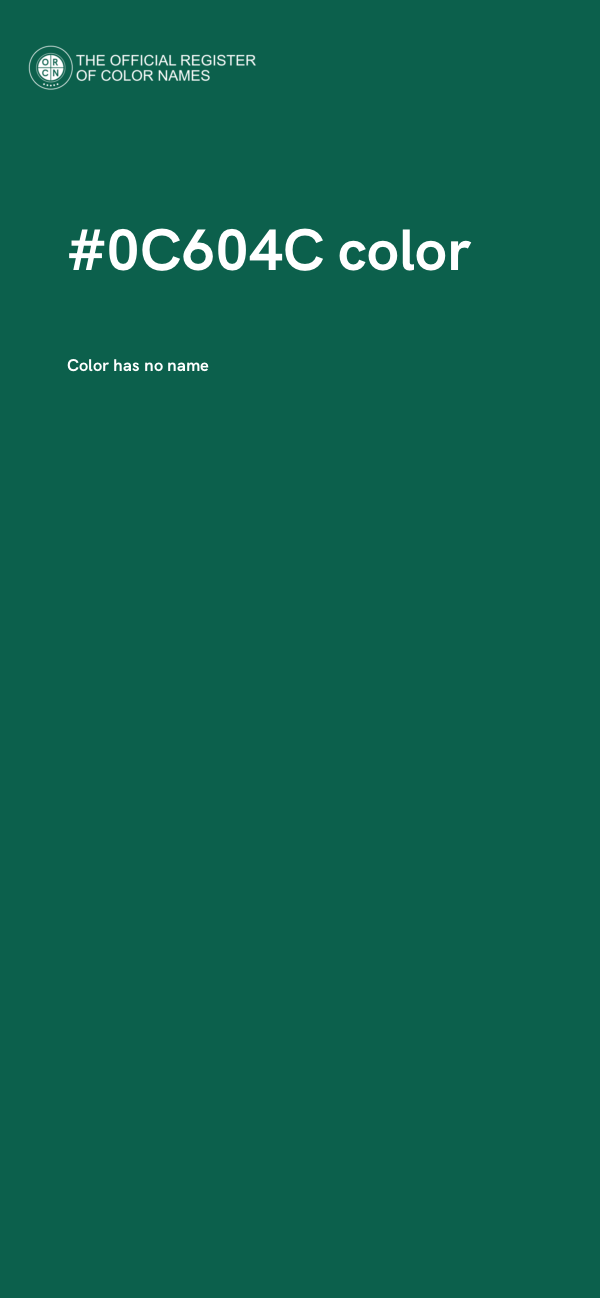 #0C604C color image