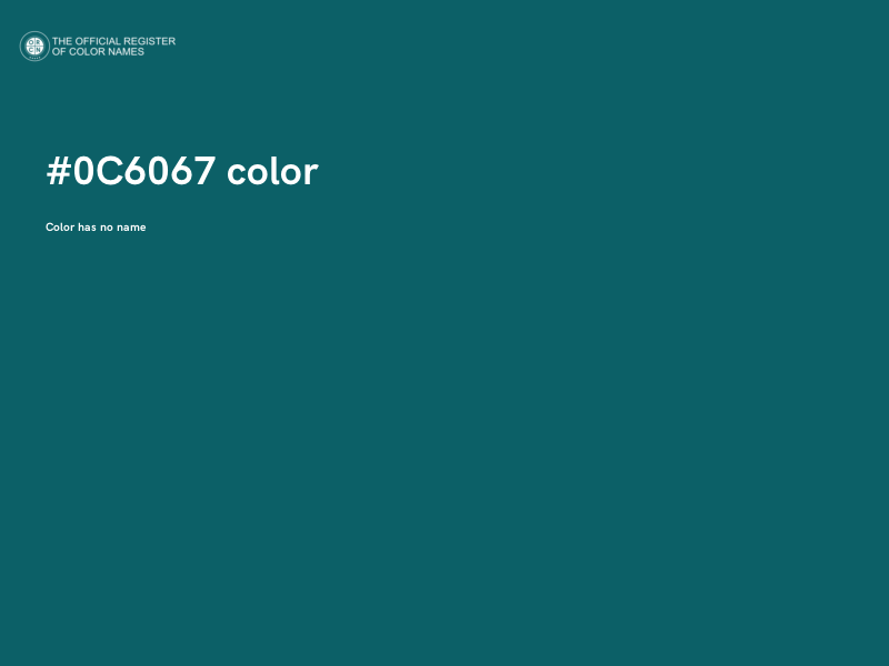 #0C6067 color image