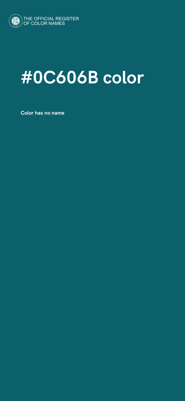 #0C606B color image