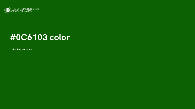 #0C6103 color image