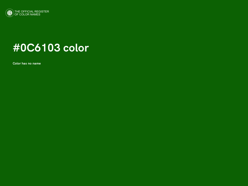 #0C6103 color image
