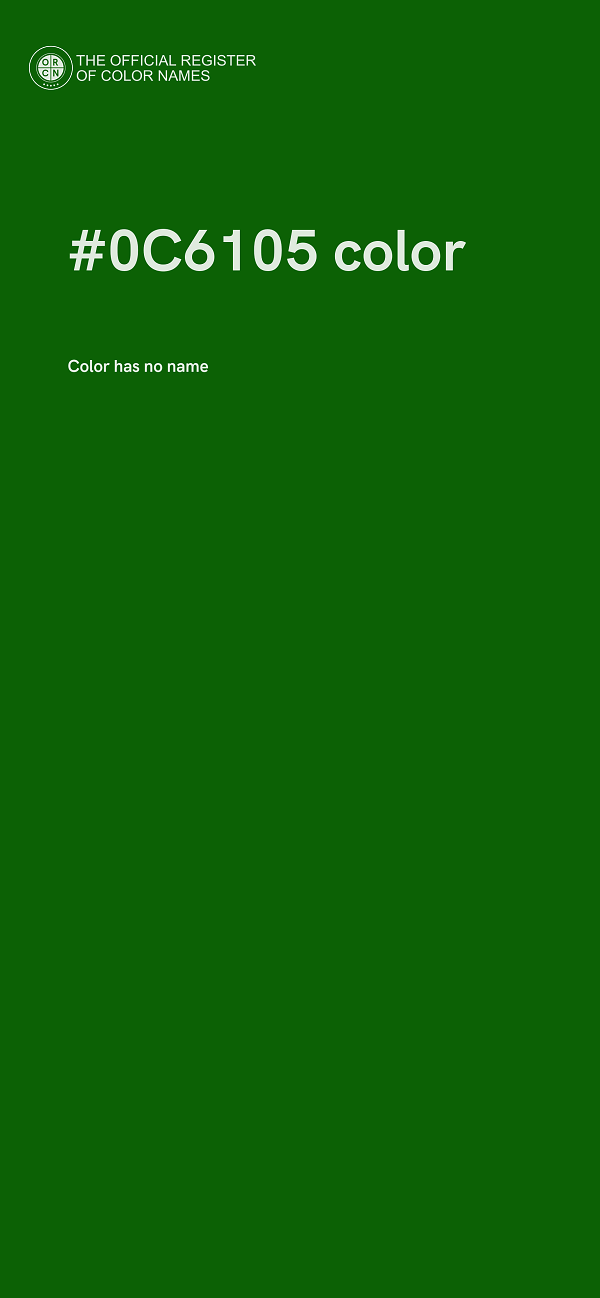 #0C6105 color image