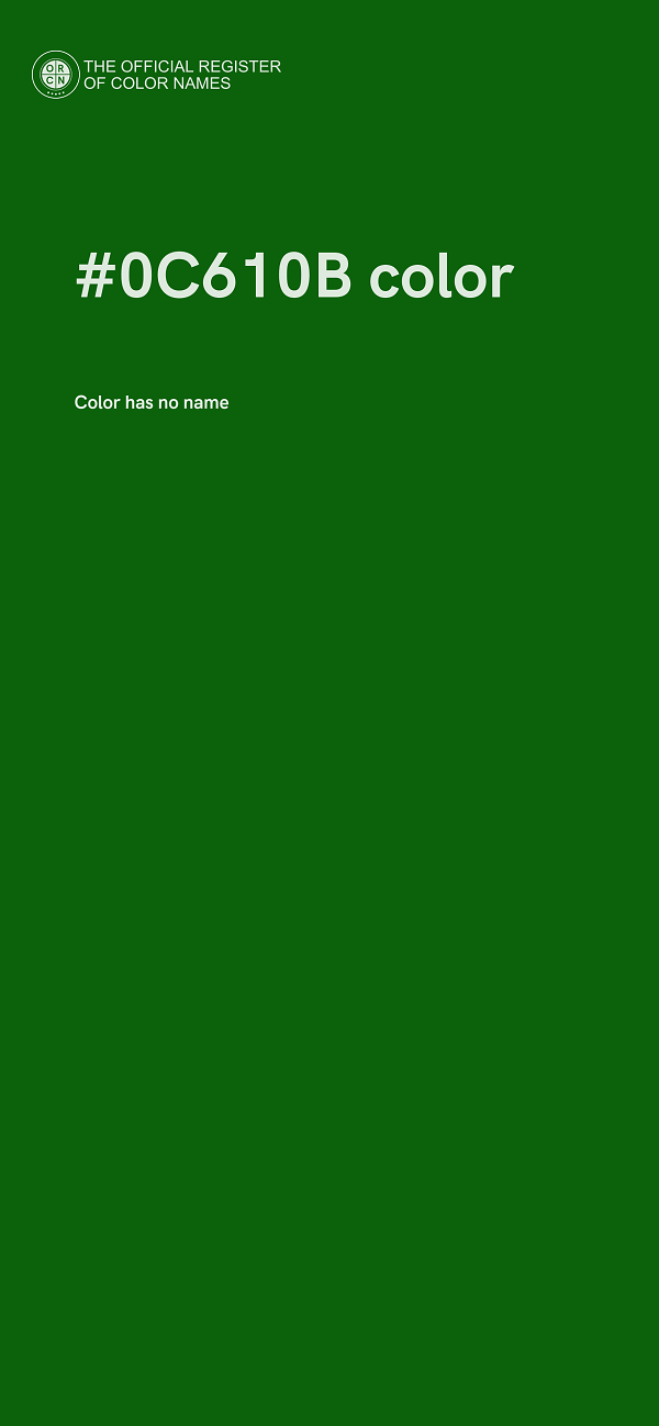 #0C610B color image