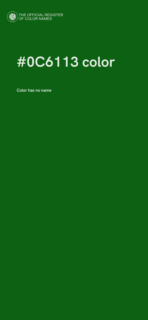 #0C6113 color image