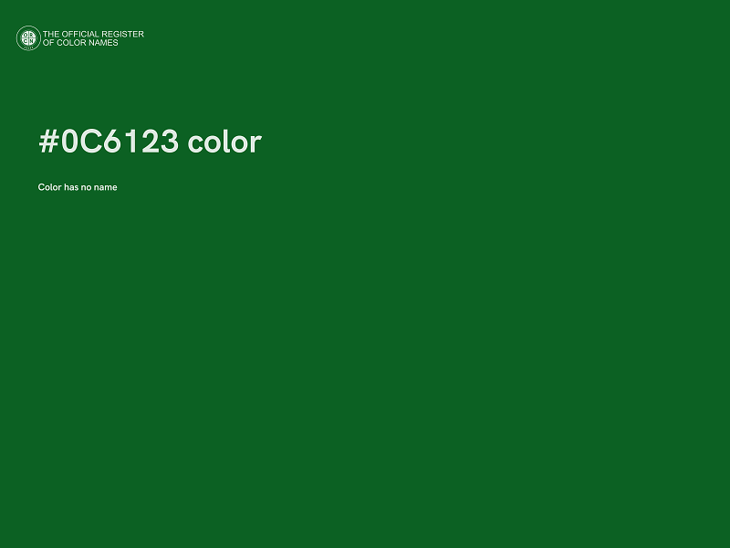 #0C6123 color image