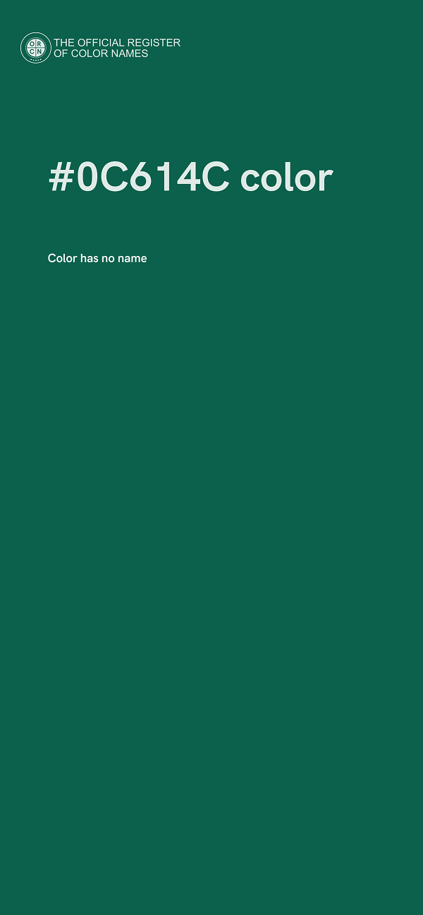 #0C614C color image