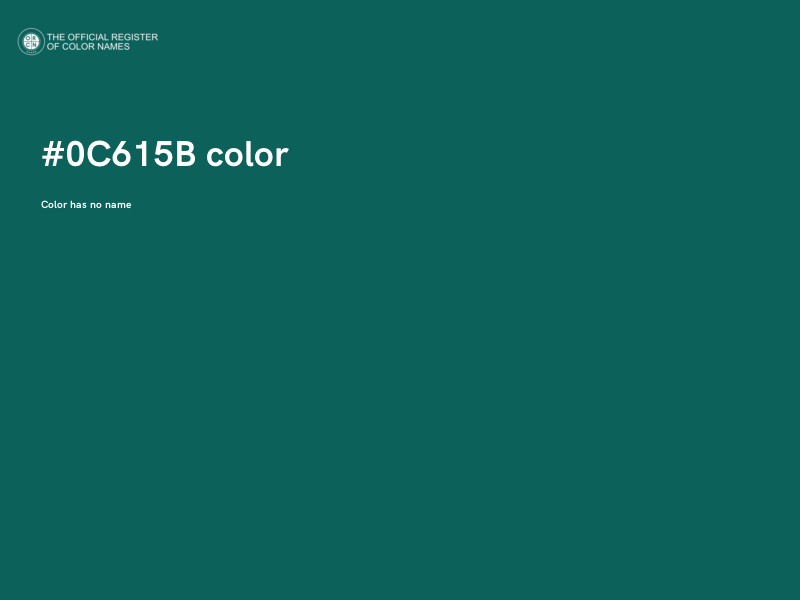 #0C615B color image
