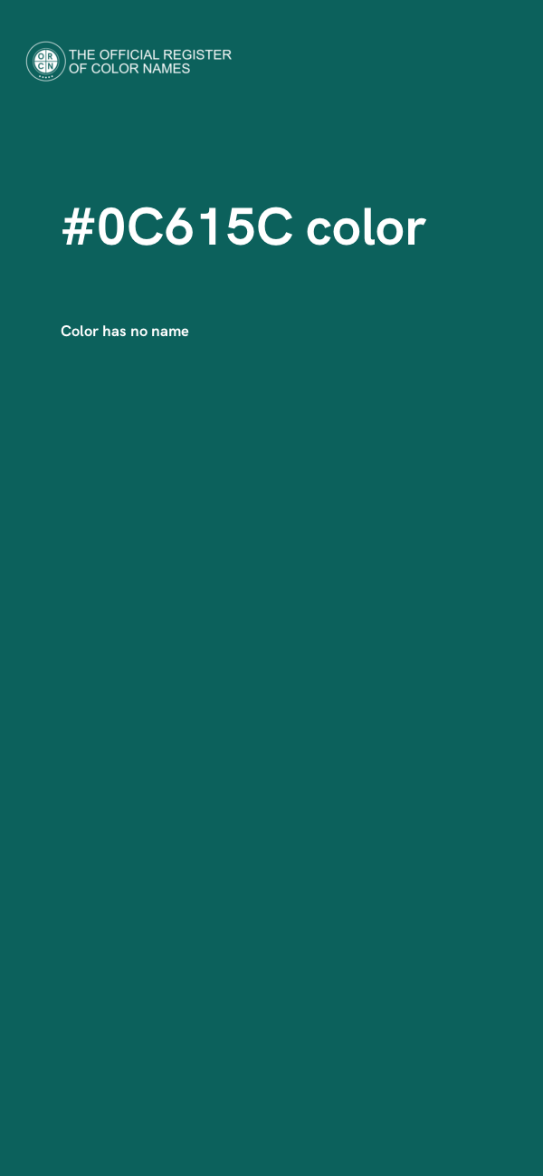 #0C615C color image