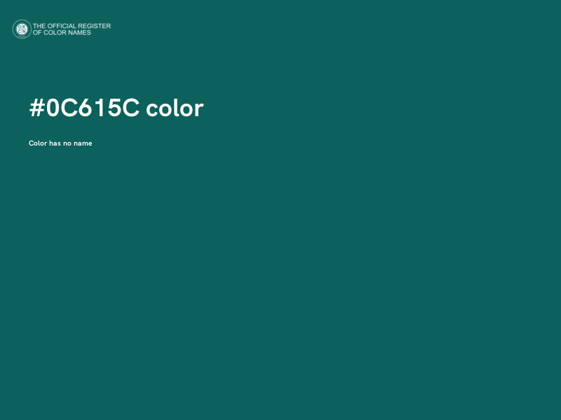 #0C615C color image