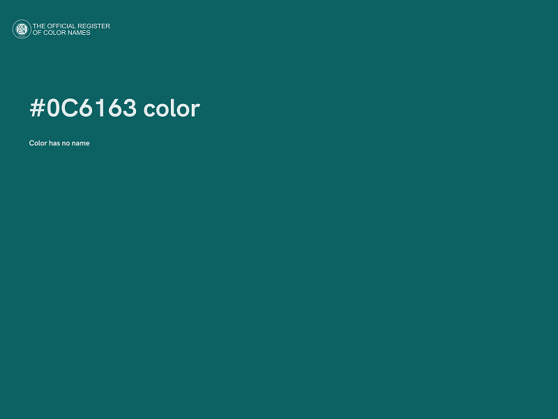#0C6163 color image