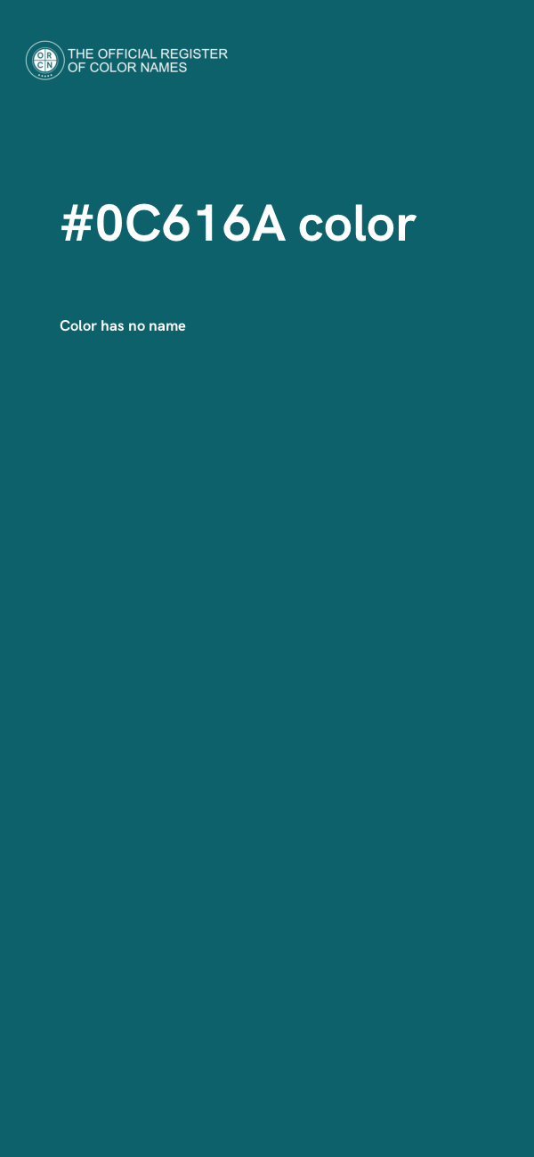 #0C616A color image