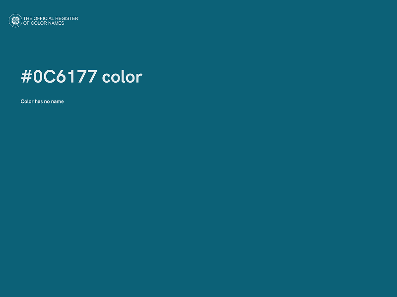 #0C6177 color image