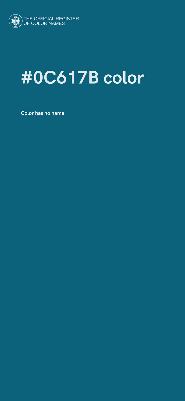 #0C617B color image