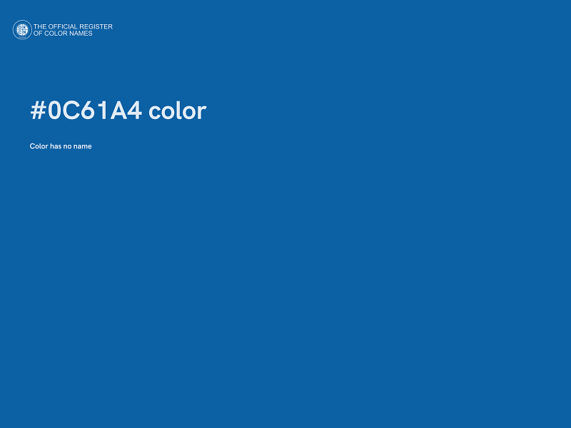 #0C61A4 color image