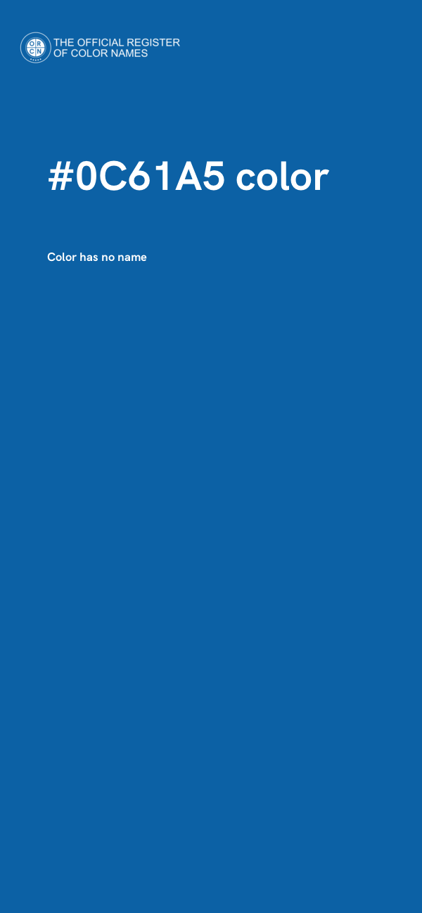 #0C61A5 color image
