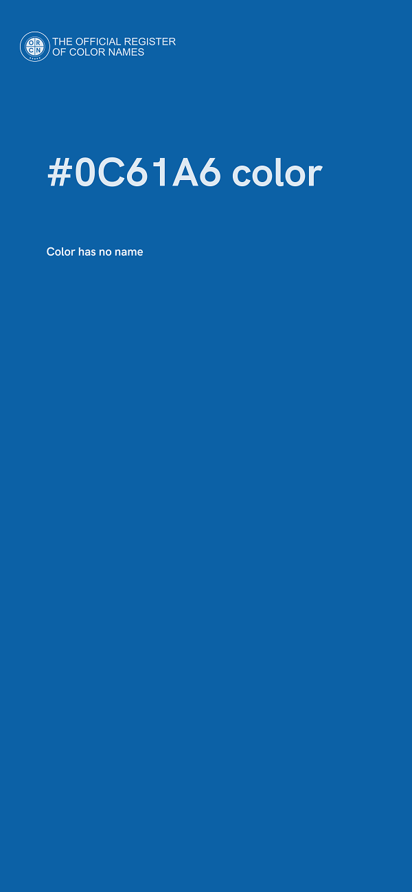 #0C61A6 color image
