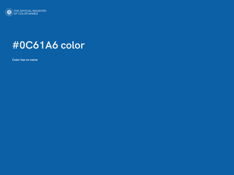 #0C61A6 color image