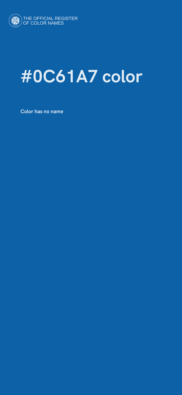 #0C61A7 color image