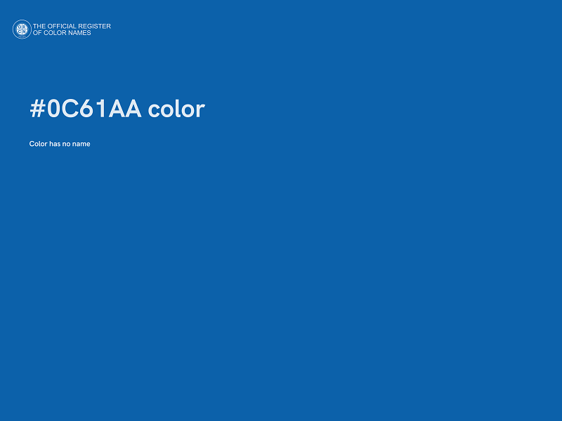 #0C61AA color image