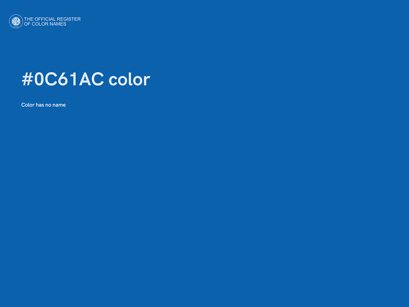 #0C61AC color image