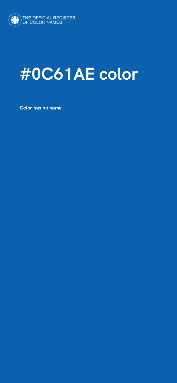 #0C61AE color image