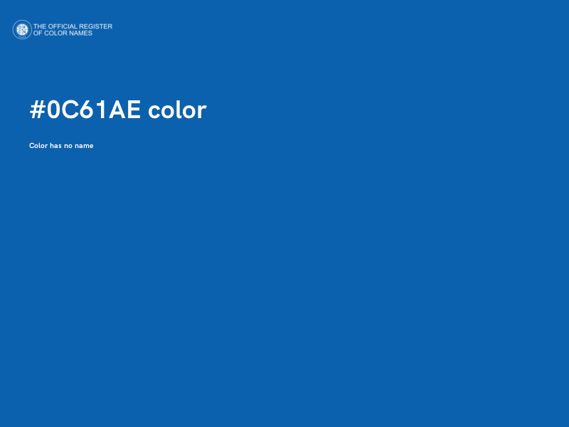 #0C61AE color image
